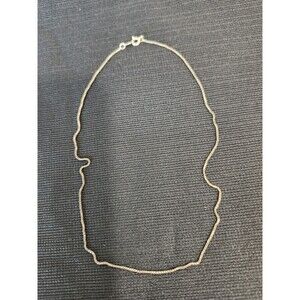 Kezef Italy Solid 925 Sterling Silver Chain 14"